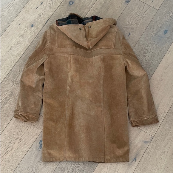 London Fog | Rare Vintage Suede Toggle Duffle Coat - Picture 12 of 12